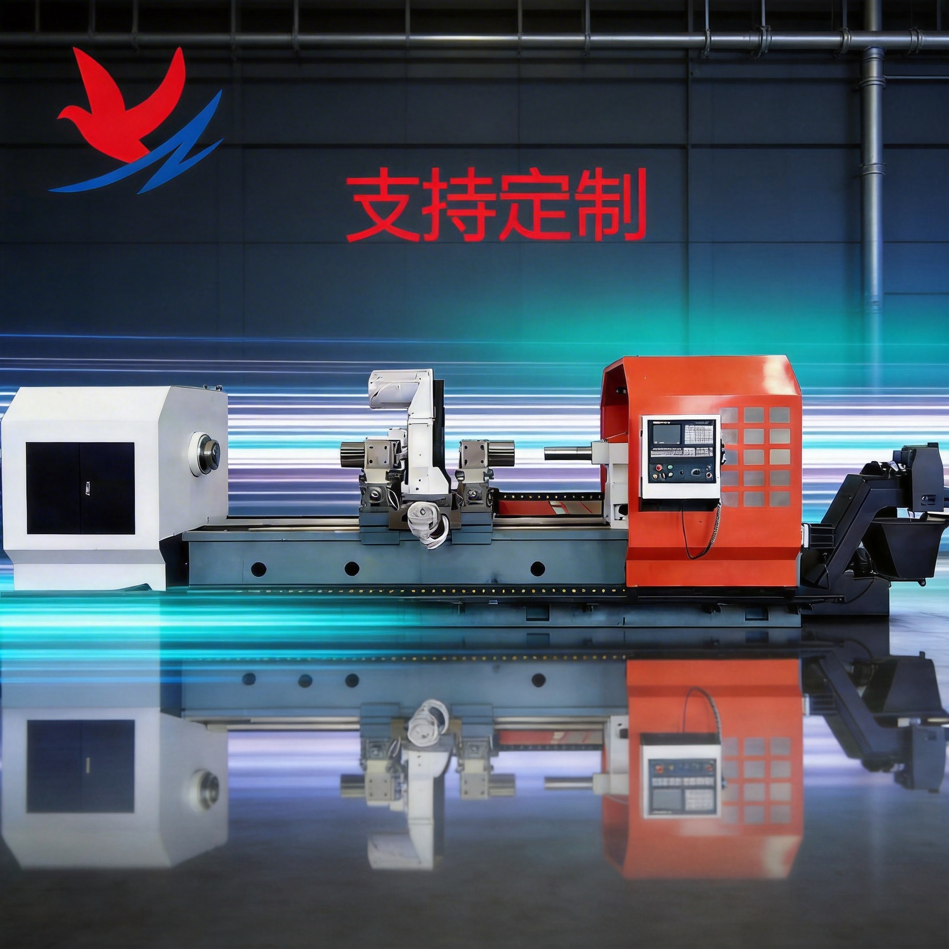 康诺NXK数控旋风铣卧式铣床金属螺纹加工整机质保一年支持定制