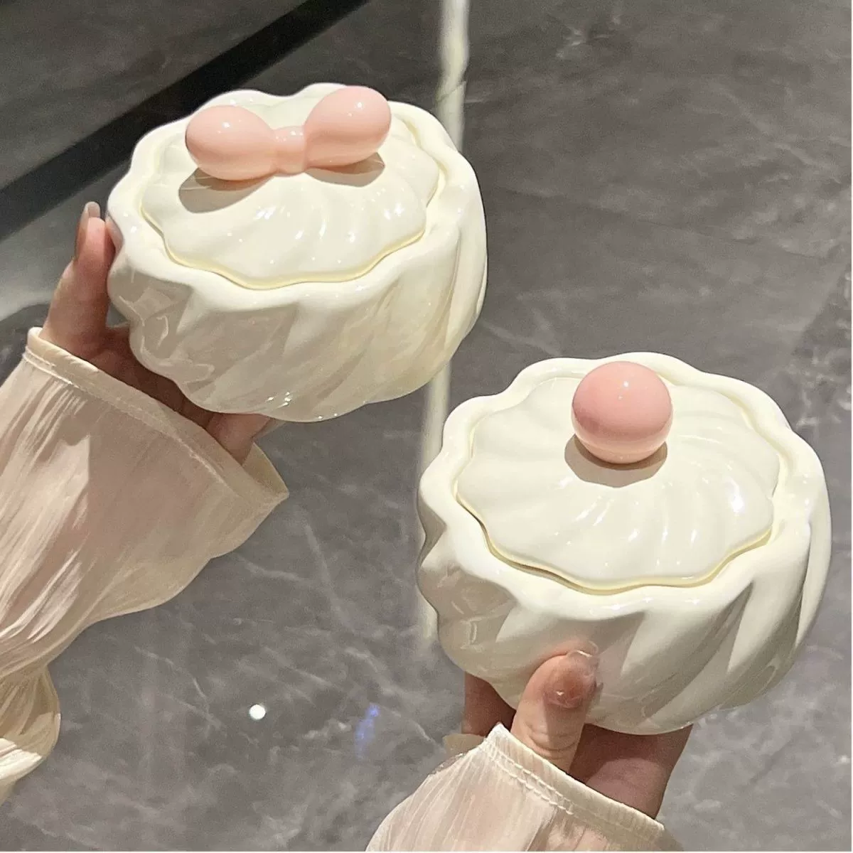 Легкая роскошная керамическая пепельница с крышкой для защиты от полетов