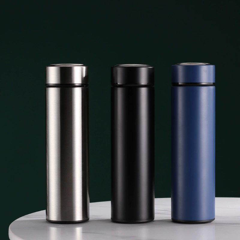 Фабрика Прямые поставки из нержавеющей стали вакуумный бизнес Вакуумная чашка светодиодный дисплей температуры автомобильный подарок Прямая чашка оптом логотип для печати