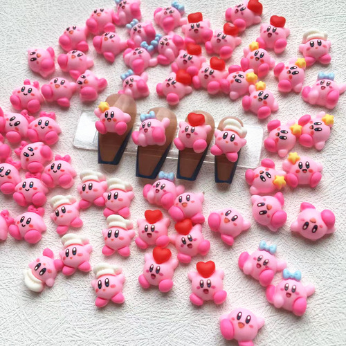 Japanese-style nail art cartoon accessories small size cute pastel pink adorable small cartoon INS anime rabbit animal cartoon DIY nails