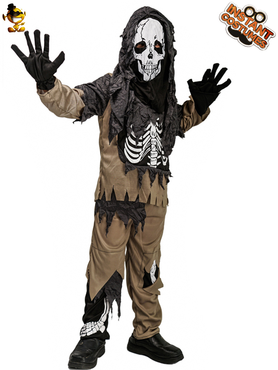 Halloween Boy horror cráneo mascarada partido traje etapa traje cosaply ropa distribución al por mayor