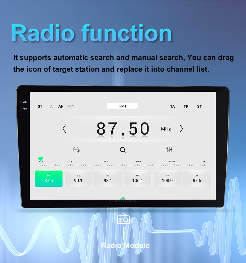 Qualcomm Modified Car Audio Dsd Audio Decoding Full Metal Frame 7-Inch 9inch 10inch Versatile Car Central Control