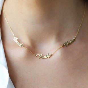 Light Luxury Fashion Advanced Sense Private Name Design Stainless Steel Gold Titanium Steel Necklace Custom Women Jewelry Wholes