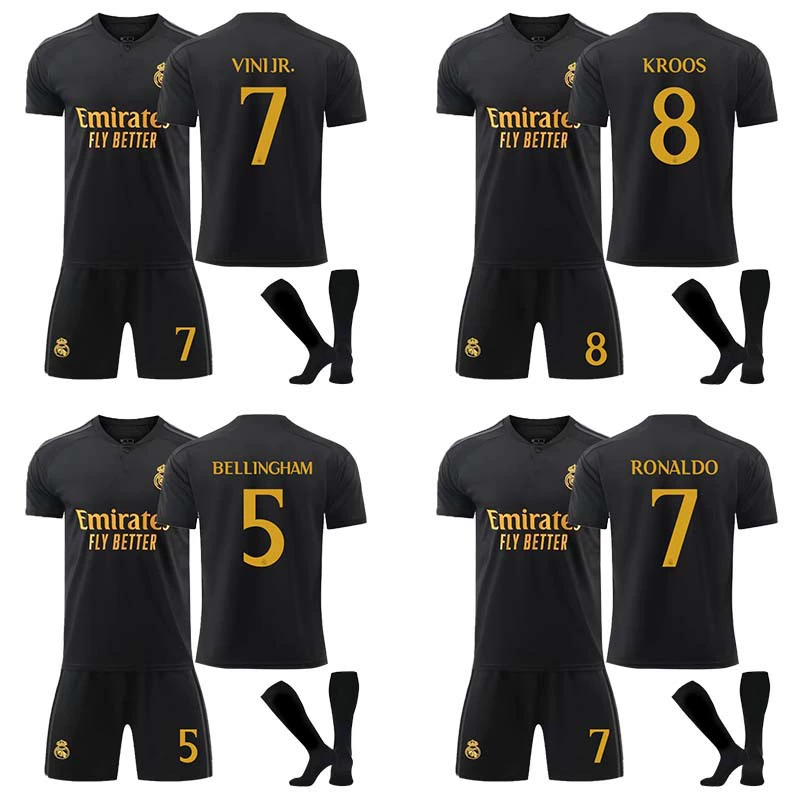 2324 Real Madrid Erke Black № 7 Venitus № 8 Cross № 10 футболка Модрича
