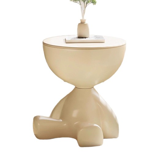 Minimalist corner stand, movable accent piece, coffee table, small apartment living room table, side table, unique and quirky nightstand