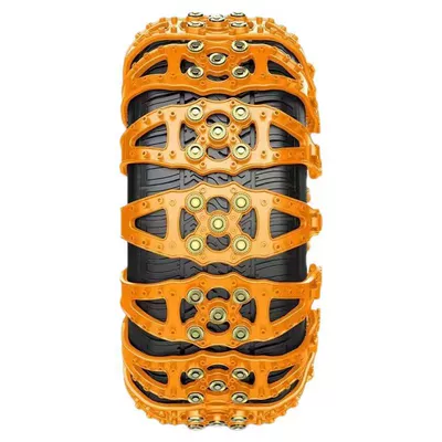 Suv and Sedan Universal | Tire snow chain - fishbone-anti-slip-chain-yellow-12-pack-5-nails