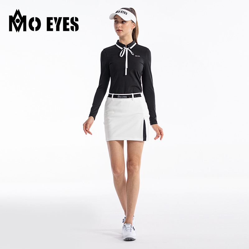 Chân váy ngắn Golf nữ moeyes mắt ma thuật, ôm hông, eo cao su co giãn — M23QZ005-Váy ngắn màu đen, M23QZ005-Váy ngắn màu trắng