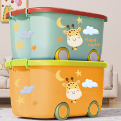 子供のおもちゃ収納ボックス家庭用整理バスケットベビー服スナック収納ボックスプラスチック収納ボックスかわいいボックス
