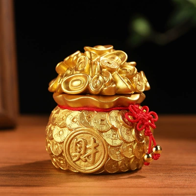 Fortune Money Bag Car Ornament Can Car ornaments - fortune-gold-bag-ornaments