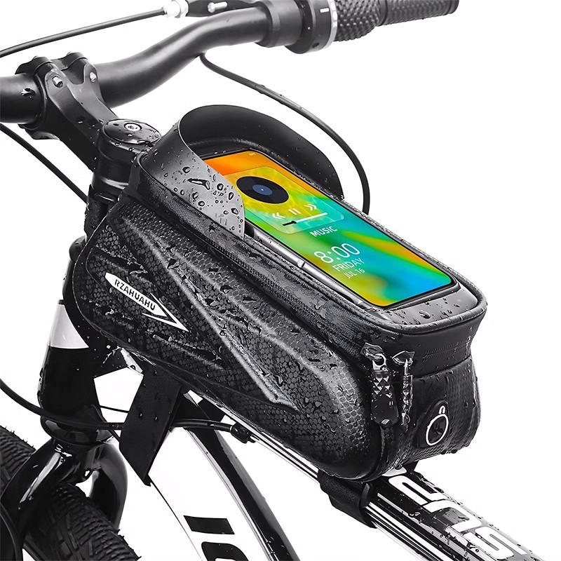 自転車のカバンの前の梁はマウンテンバイクを包んで携帯電話を包んでタッチパネルの上で管を包んで防水の硬い殻の馬鞍を包んで騎乗の装備を包みます。|undefined