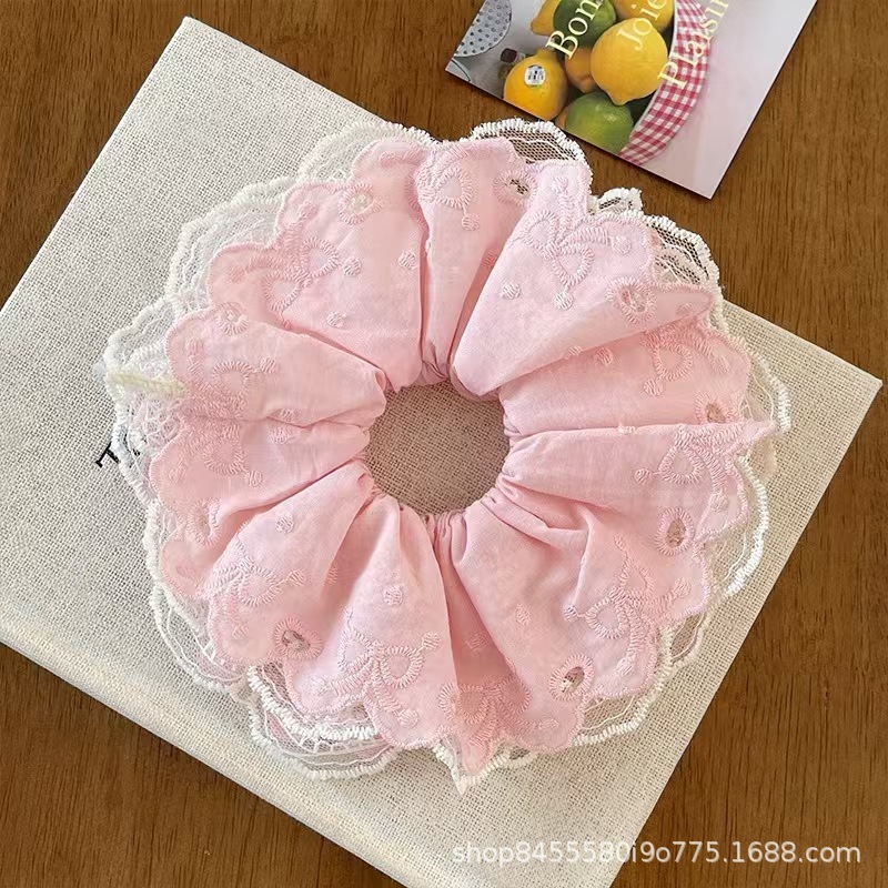 法式温柔大肠发圈潮流新款复古高端气质大肠圈护发高级感发饰头绳|undefined