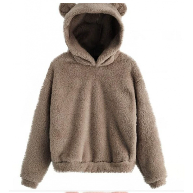 Демисезонный бархатный заяц с капюшоном, теплый свитер, толстовка, AliExpress, ebay, европейский стиль