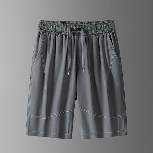 Men's Fashion Ins Loose Straight Leg Shorts Workwear Casual Versatile Five-Pocket Pants Beach Shorts