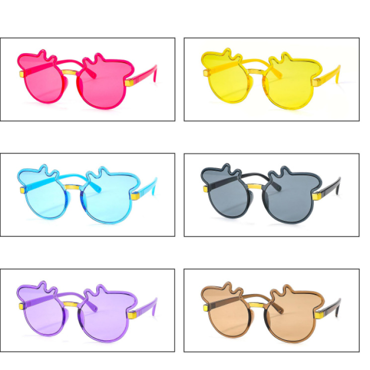 2025 nuevos lindos gafas de sol para niños PC en gafas de sol de comercio electrónico para correr gafas de protección solar UV para niños