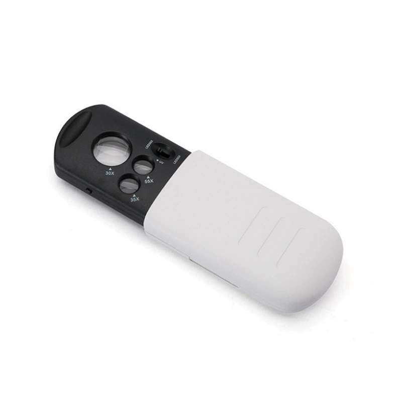 Детская увеличительное стекло для пожилых людей портативное с световой идентификацией специальное 25-кратное пластиковое акриловое стекло 18 мм