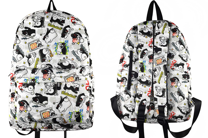 Anime peripheral projectile theory broken black white bear backpack bear style red cloud pretty girl PU leather schoolbag travel backpack Anime peripheral projectile theory broken black white bear backpack bear style red cloud pretty girl PU leather schoolbag travel backpack