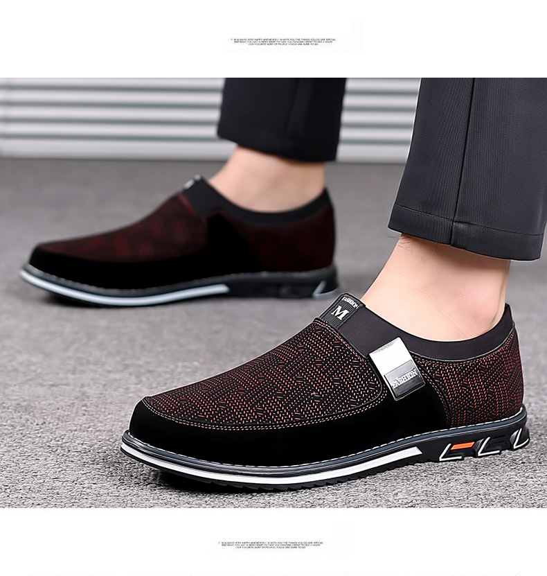 Herren Arbeitsschuhe Wanderschuhe Sportschuhe Sneakers Stoff Atmungsaktiv Strapazierfähiges Schuhwerk_voghion.com