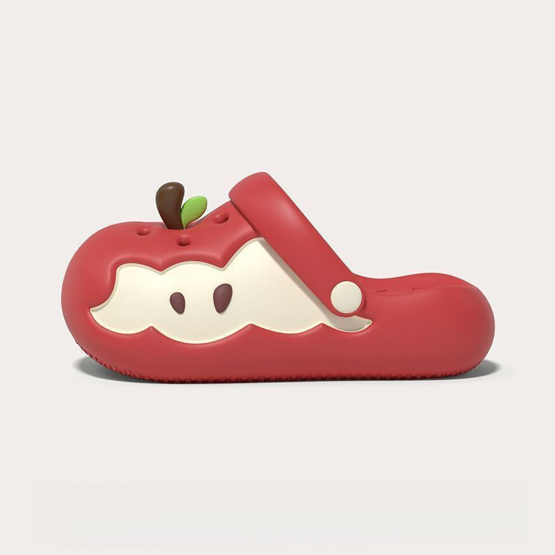 Apple Crocs 夏用滑り止めサンダル 包頭レディース厚底スリッパ|undefined