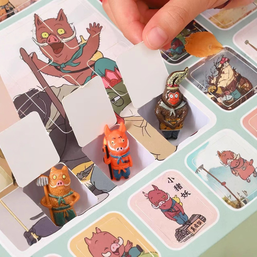 Resina 40 en la montaña Langlang pequeño monstruo Cave Le Caja ciega muñeca colgante juguetes de lotería para niños