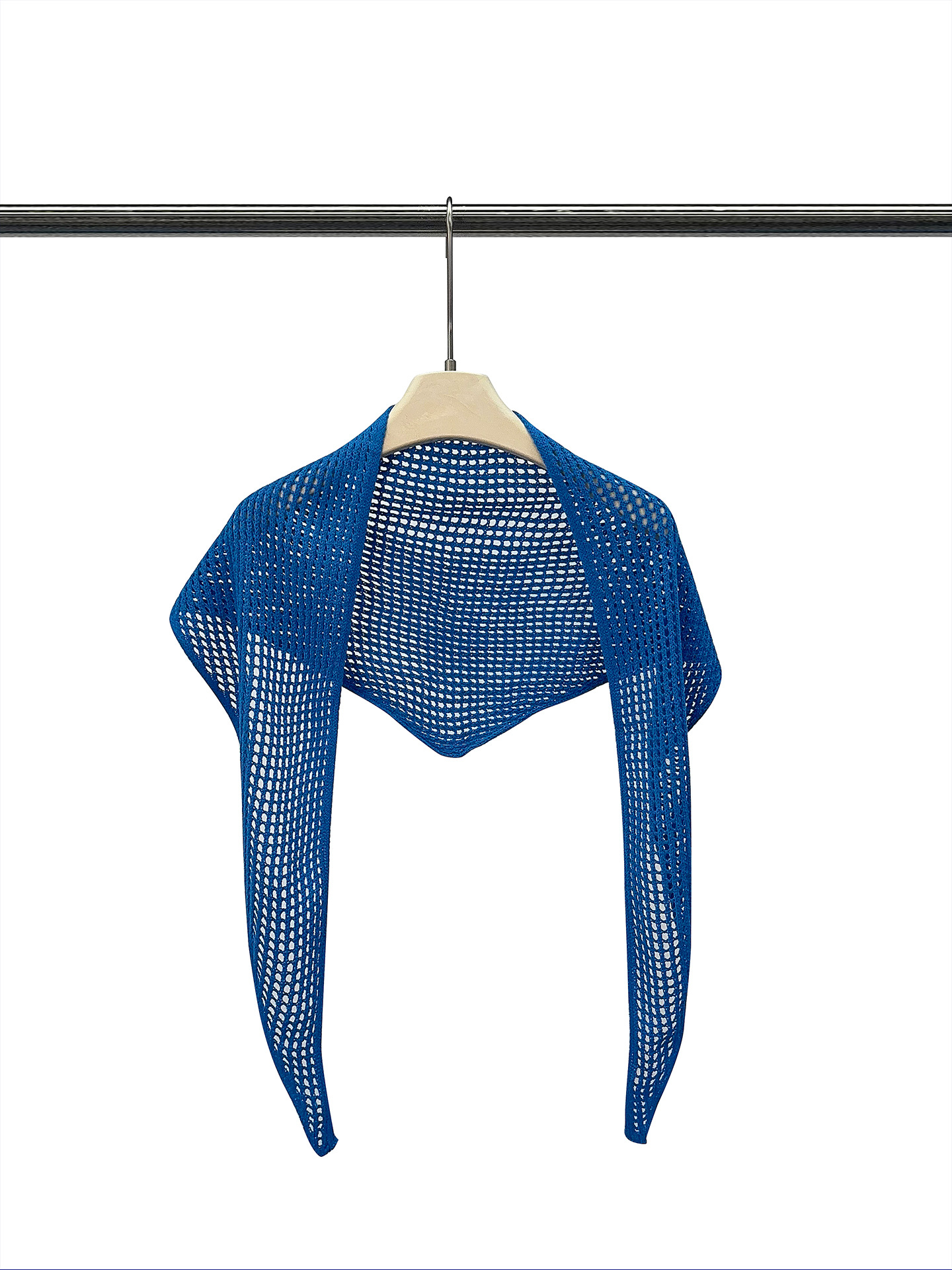 26ye044 bright blue shawl