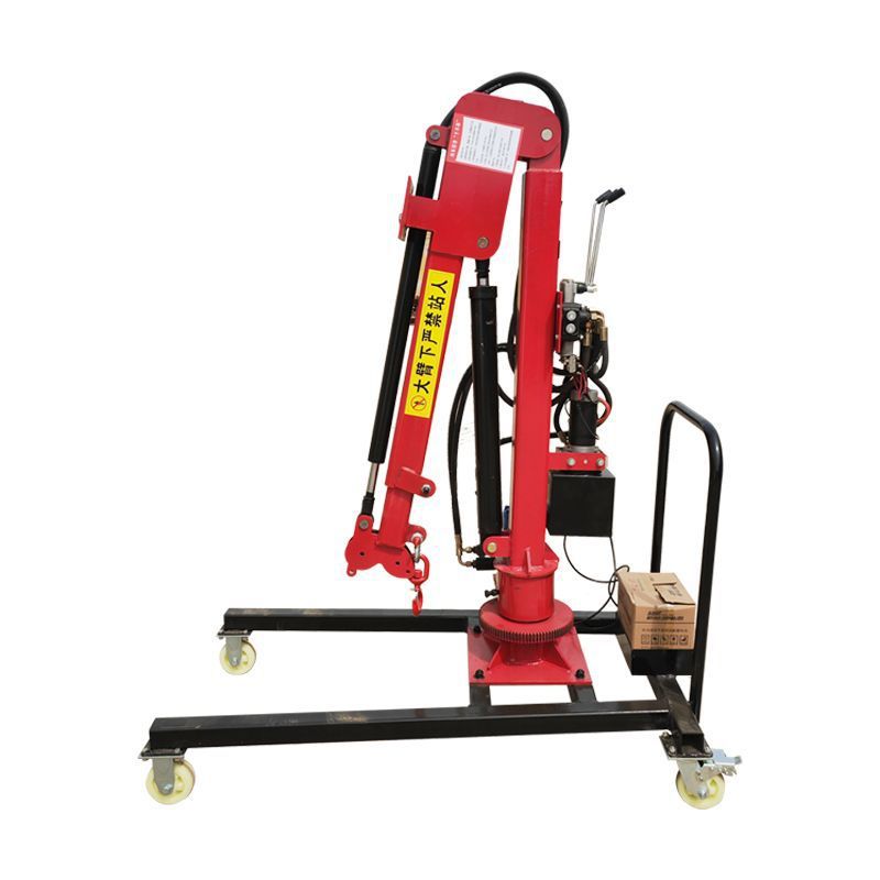 小型移动吊机全自动液压提升机1吨家用升降起重机2吨旋转车载吊机