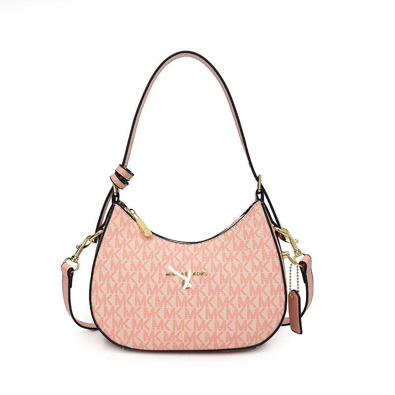 thumbnail for Sentimento de alta qualidade da bolsa da lua crescente para as mulheres 2025 nova bolsa de axila impressa popular de um ombro