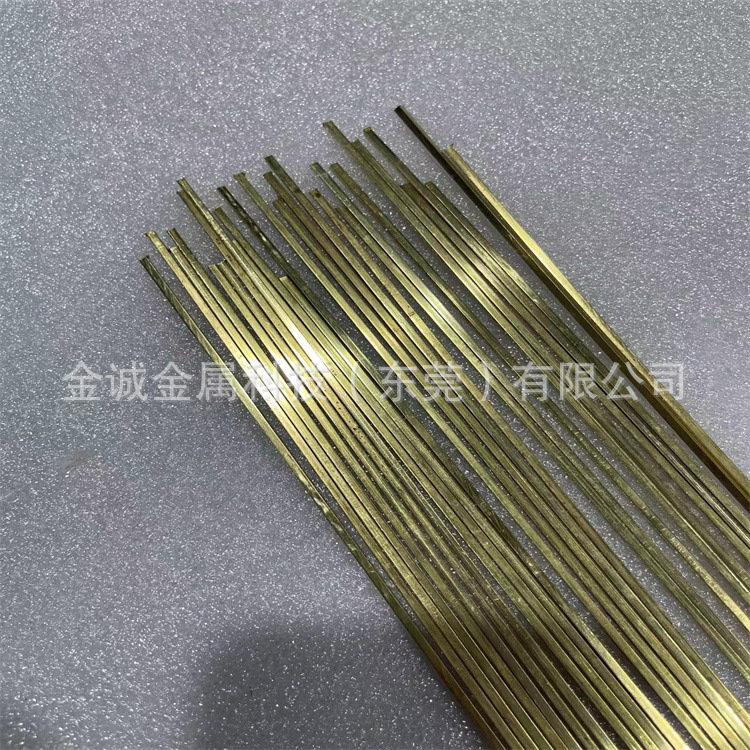 黄铜方棒1*1 1.5*1.5 2*2 2.5*2.5 3*3mm小方条补缝铜条实心四方