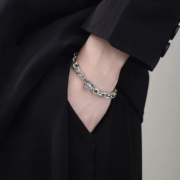 Double Layer Diamond Bracelet For Men And Women Personalized_voghion.com