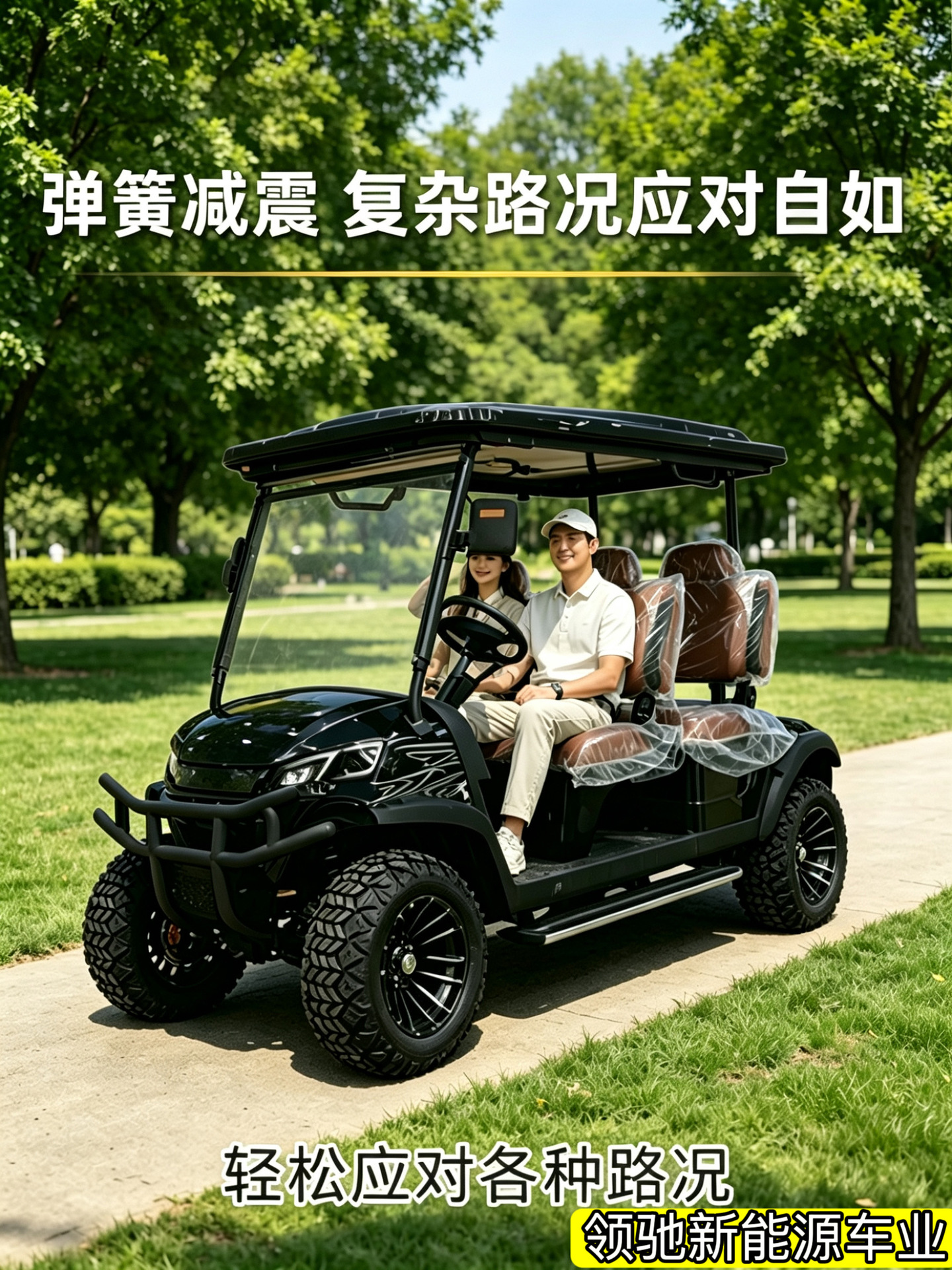 Electric Golf Cart for Tourist Attractions, Sightseeing Vehicle, Patrol Car, 2-4-6-8-10 Seats, Export Trade