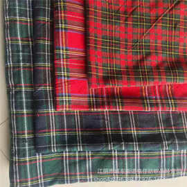 300d加21支涤棉 苏格兰童装格子布 校服童装玩具工艺品布料