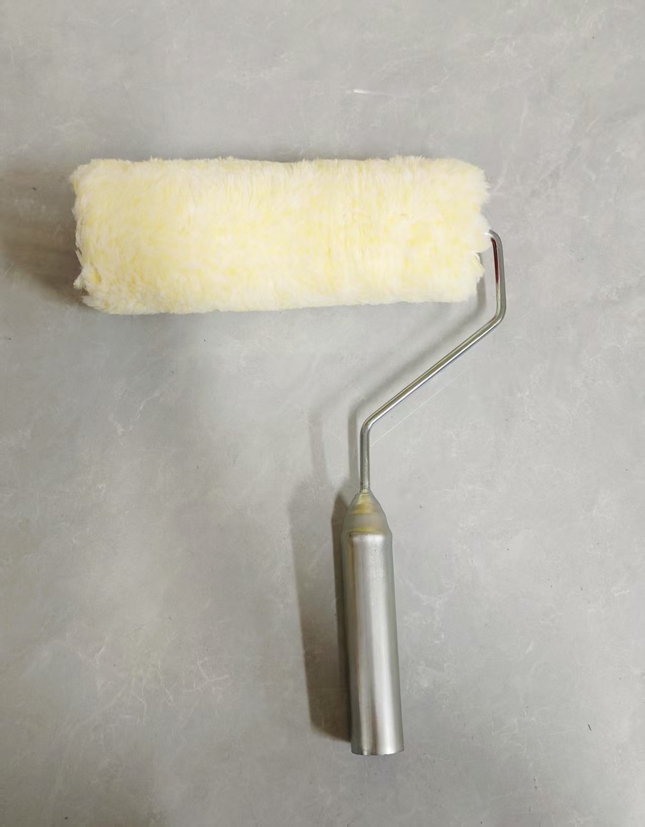 comercio exterior rodillo transfronterizo mango de hierro 9 pulgadas amarillo largo cepillo rodillo aceite de recubrimiento mango de metal secado rápido impermeable