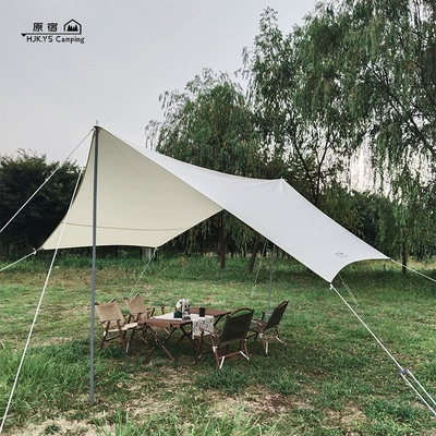Harajuku Outdoor Camping Canopy, Outdoor Avtomobil yan çətirləri - 280g-oxford-cloth-420420cm4-6-people