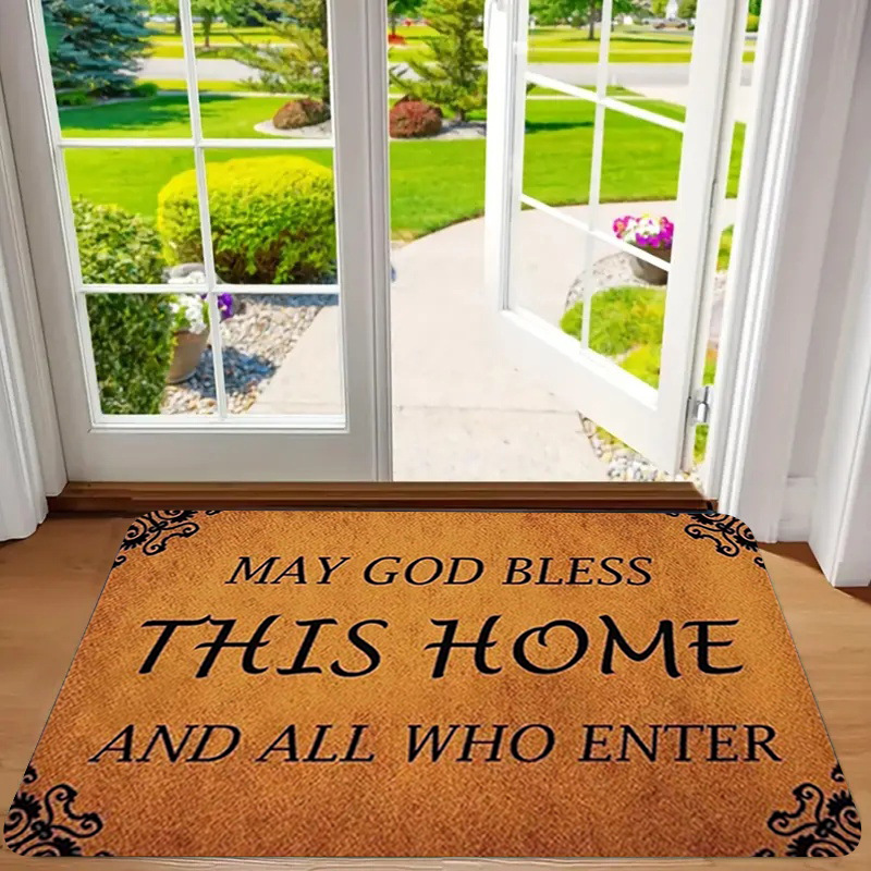 Alfombra de franela estampada, estilo playa, antideslizante, resistente a la suciedad, resistente al desgaste, alfombra para la entrada, dropshipping transfronterizo Y2.