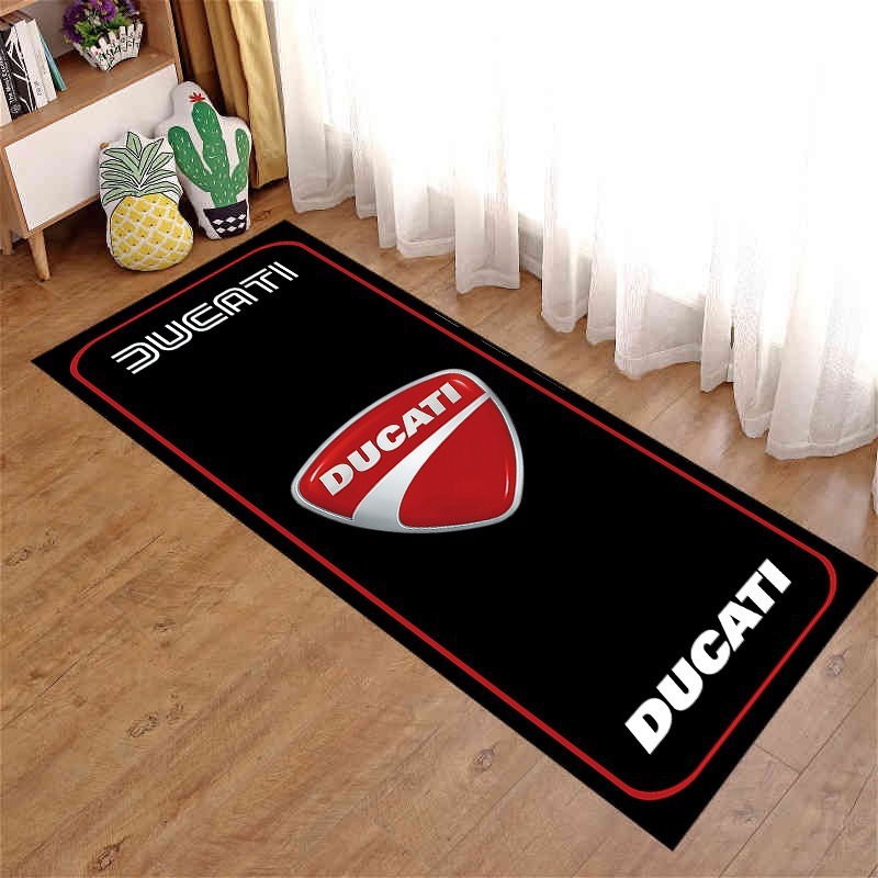 Cross-border motorcycle-themed rug, suitable for game rooms and billiard halls, non-slip and stain-resistant, large rug for boys' bedrooms, placed beside the bed