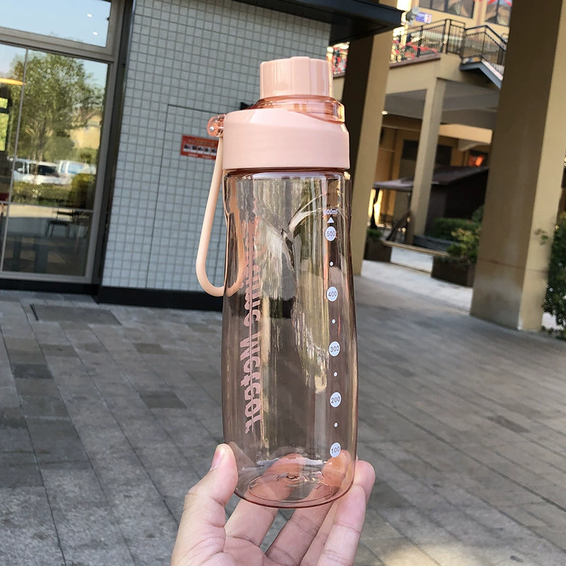 Спортивная бутылка для воды Harajuku, пластик 600–680 мл, крышка с ремешком и переносная школьная кружка