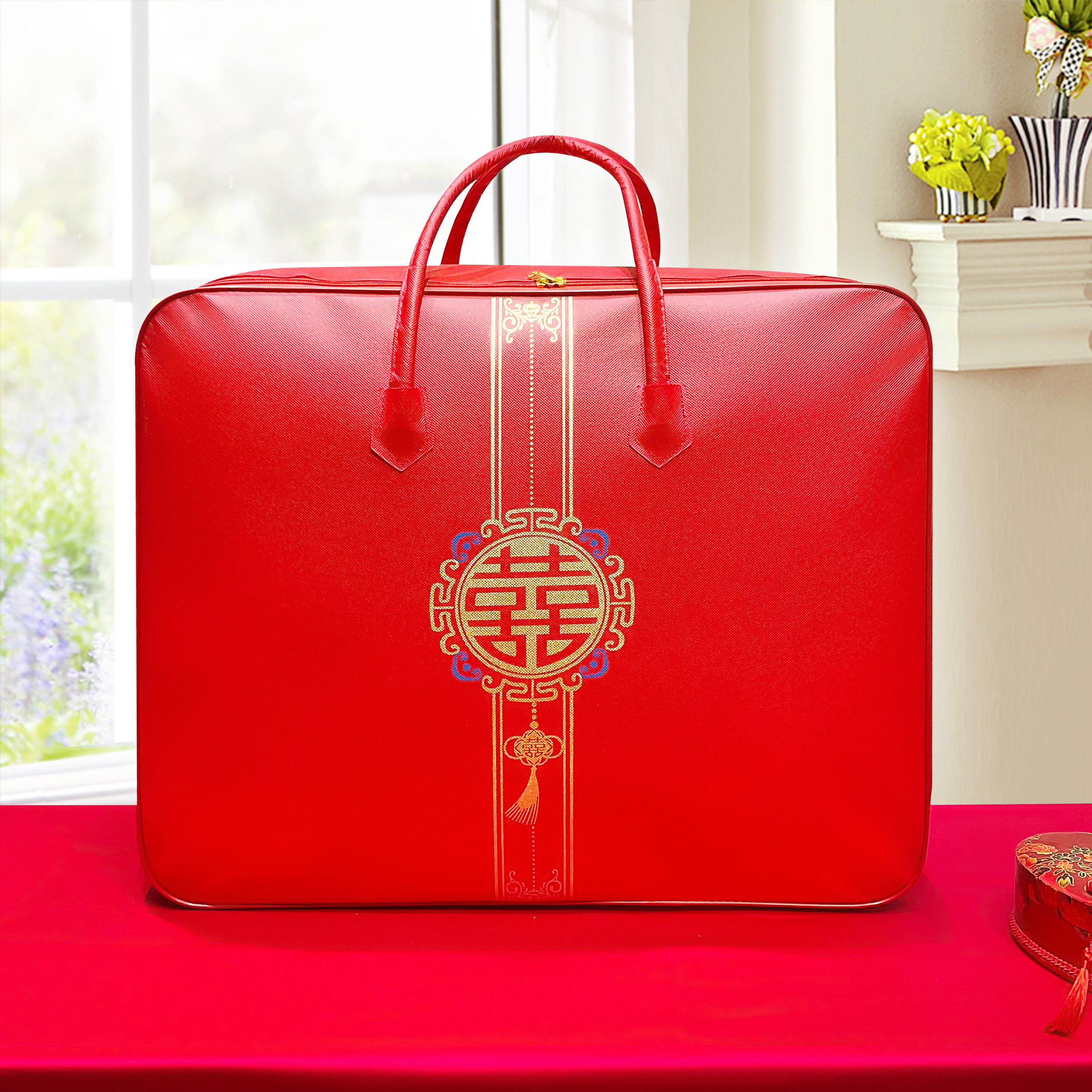 두 배의 행복 [두꺼운 입자 방습 천, 핫 스탬핑 인쇄] 환경 친화적이며 냄새가 없습니다.