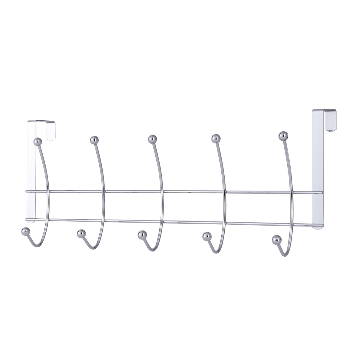 Puerta de Casa gancho trasero galvanoplastia diez perlas sin clavos multi-Colgante rack dormitorio rack de almacenamiento extraíble ropa de hierro sin costura