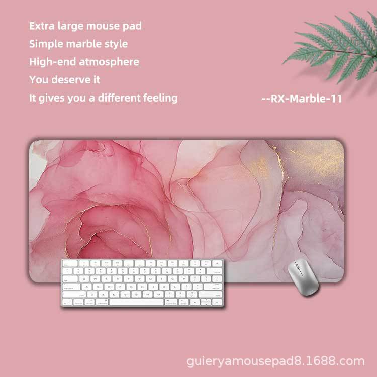 Alfombrilla de ratón con diseño de mármol estilo nórdico, antideslizante, ideal para oficina o escritorio