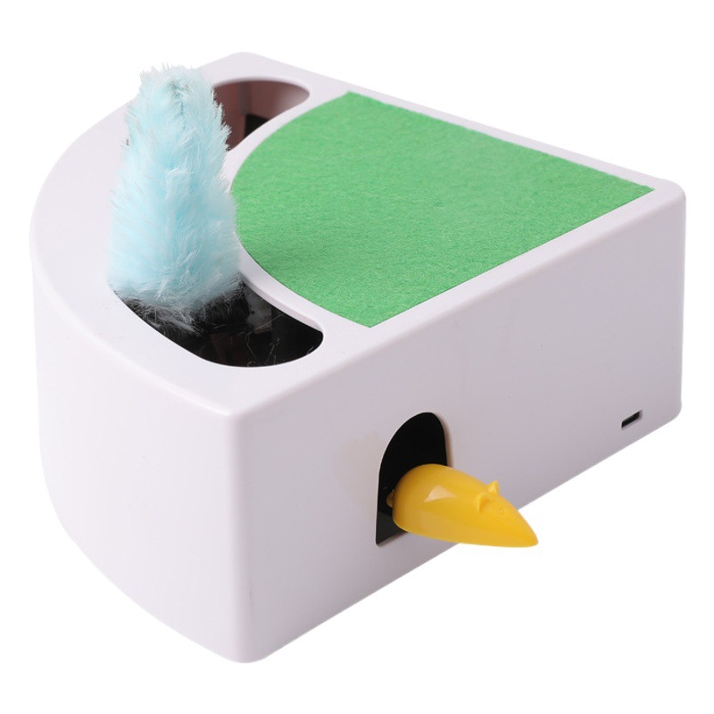 Z eléctrico divertido gato juguete para bebé gato aliviar congestión auto-Hola pluma gato divertido palo retráctil automático gato mordedura de juguete para gato