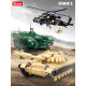 T-72B3/M1 Double Variable Main Battle Tank Puzzle Assembled Building Blocks 10-Year-Old 9 Children's Assembled Toys Luban 1011