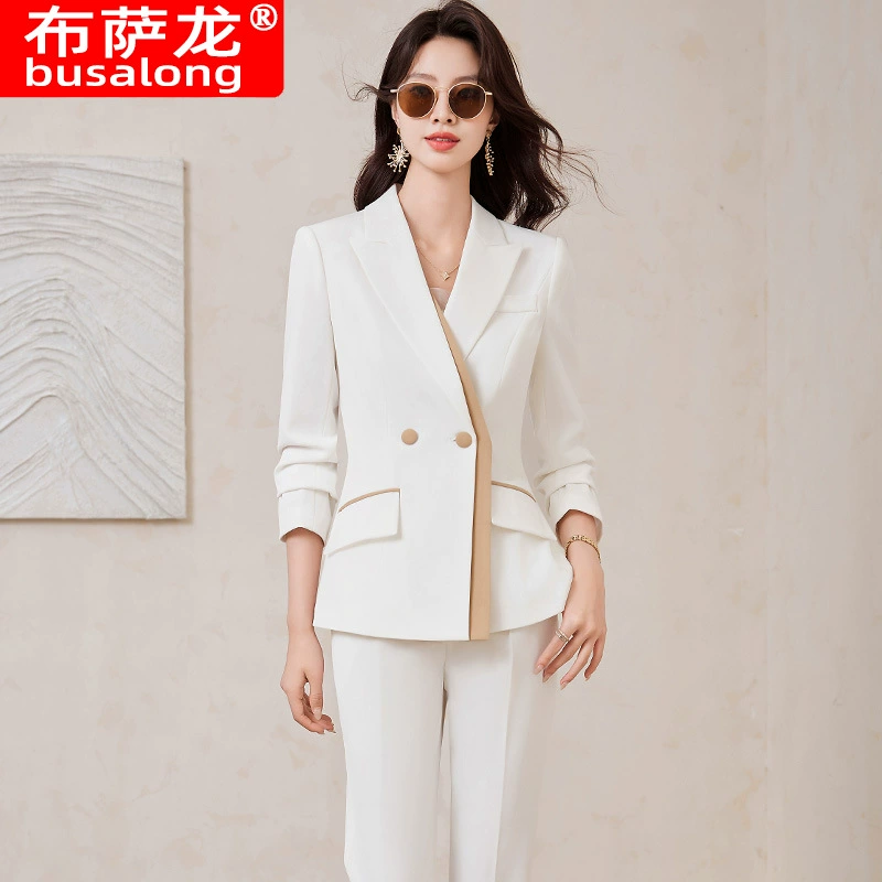 Новый буза дракон женский с длинным рукавом профессиональный костюм брюки официальный набор интервью продажа рабочей одежды 8036