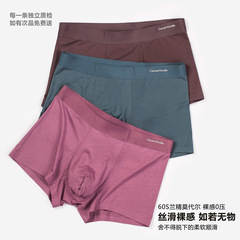 60S莫代爾盒裝內褲男批發男士內褲大碼柔滑無痕透氣抗菌男生內褲
