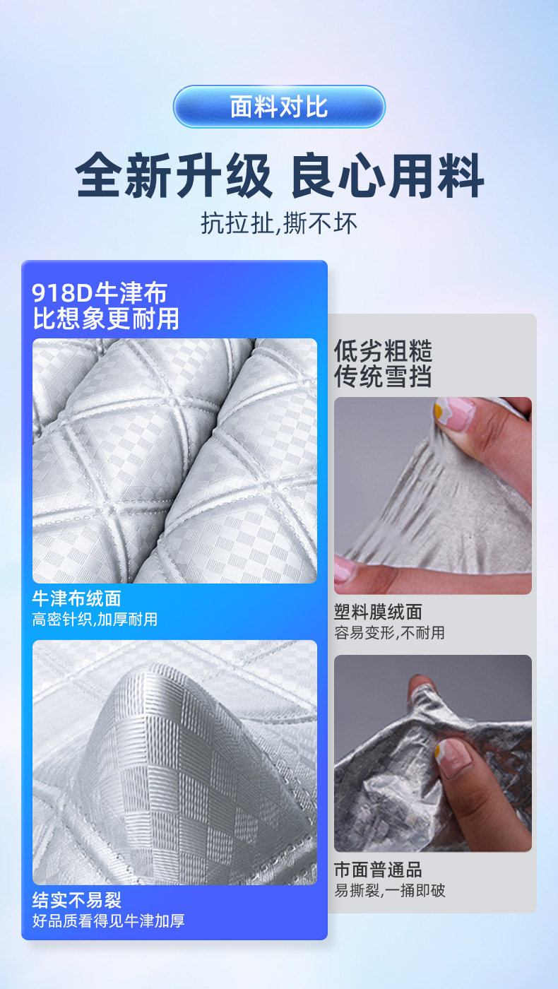 Winter car snow shield thickened front windshield frost-proof anti-freezing car cover sun shield magnet snow-proof gear