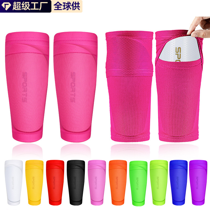 Amazon's Best-Selling Football Shin Guard Socks for Girls, Professional Training Shin Guard Fixed Sleeves, Breathable Footless Socks
