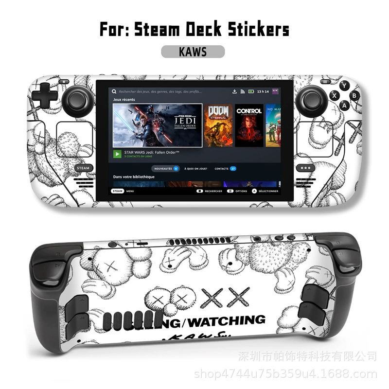 Подходит для наклейки Steam Deck, наклейка на Steam Deck Patch, Steam Panda, вручную, персональный пиксель