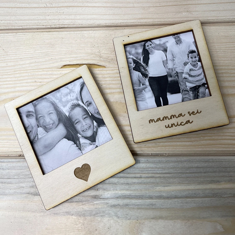 Cross-Border Hot Selling Mini Photo Frame Personalized Instax Photo Frame Graduation Photo Frame Magnet Engraved Photo Frame