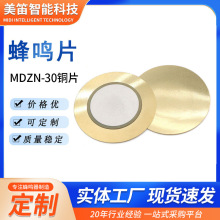 厂家批发直径30MM蜂鸣片铜片压电陶瓷片 20MM感应超声报警器