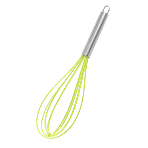 12-inch manual silicone whisk stainless steel handle household egg mixer cream whipper baking egg beater