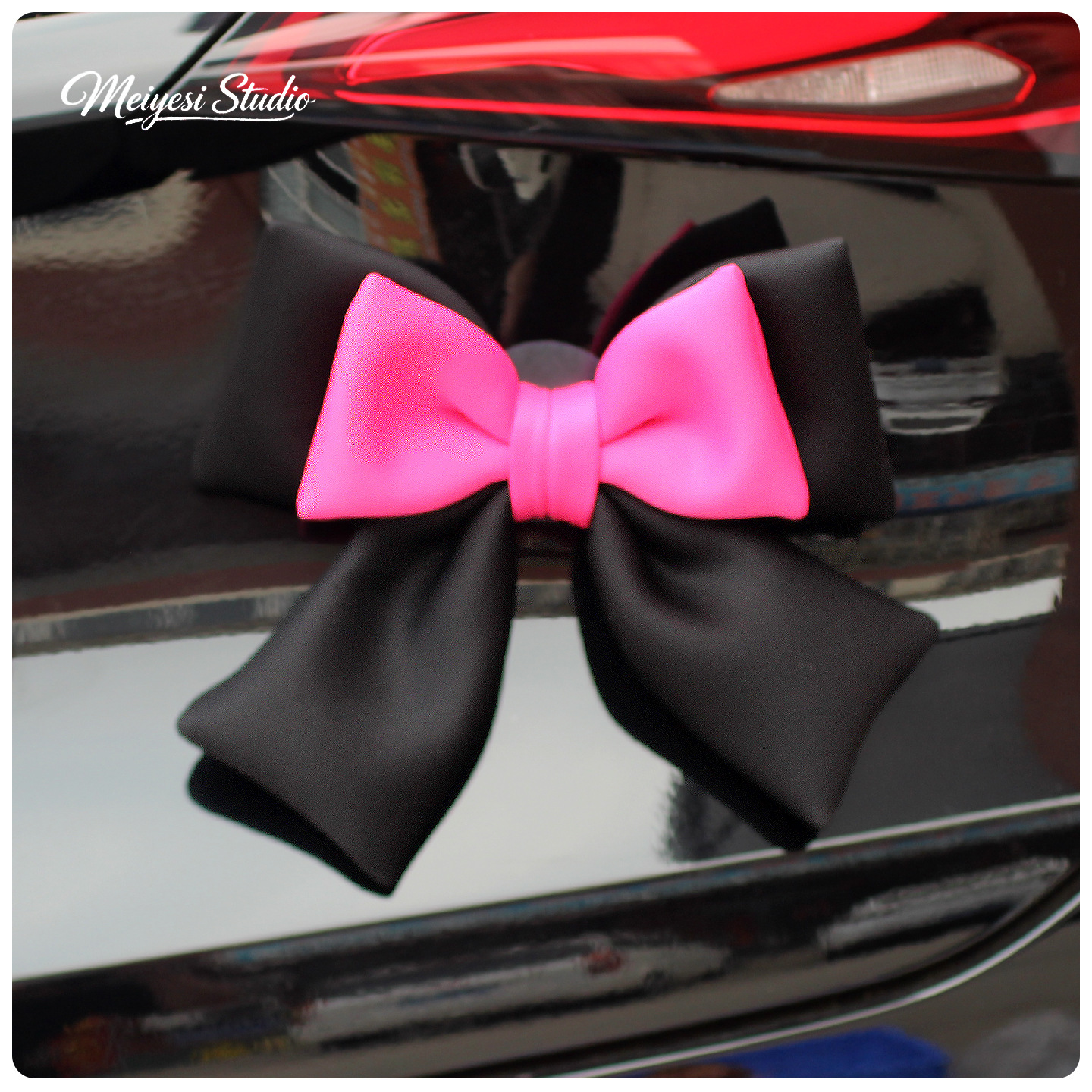 Auto pegatinas de automóviles arco decoración baúl motocicleta eléctrica colgante accesorios de cola muñeca muñeca