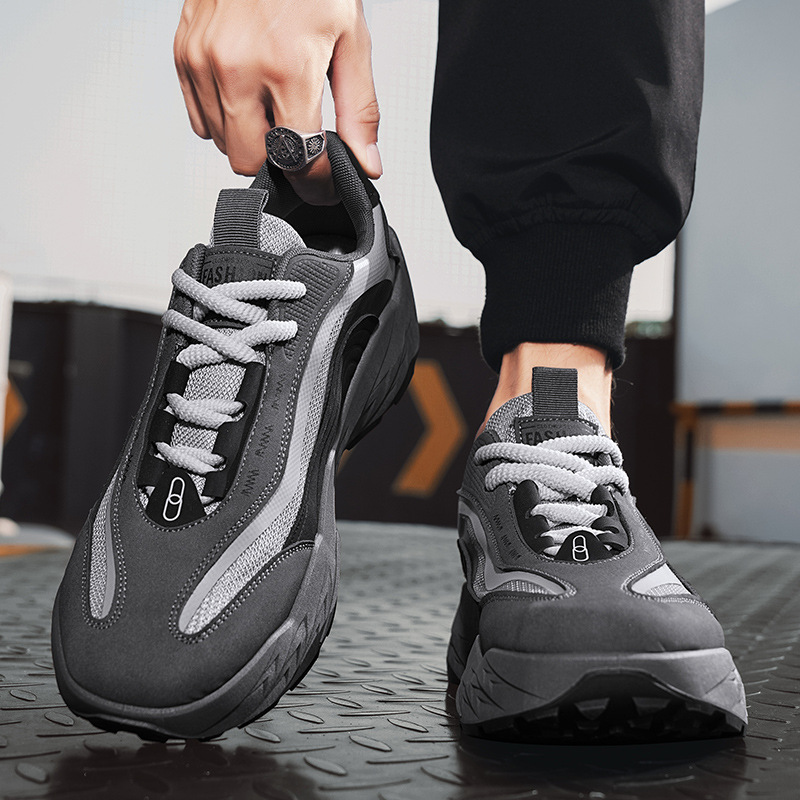 Zapatos de hombre 2024 otoño nuevos zapatos deportivos transpirables, zapatos casuales para hombres, tendencia universal, zapatos de color al aire libre para caminar.